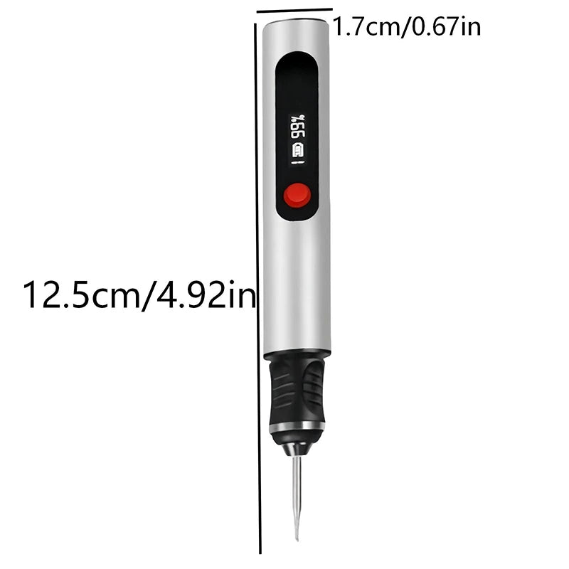 Portable Electric Engraving Pen Kit Mini USB Cordless Rotary Tool Multifunctional Stone Wood Metal Carving Pen DIY Hand Tools