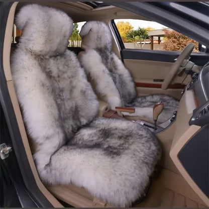 1PC Warm Plush Car Seat Cushion, Universal Long Wool Fur Car Front Seat Protect Cushion Mat, Car Seat Covers Auto Accessories