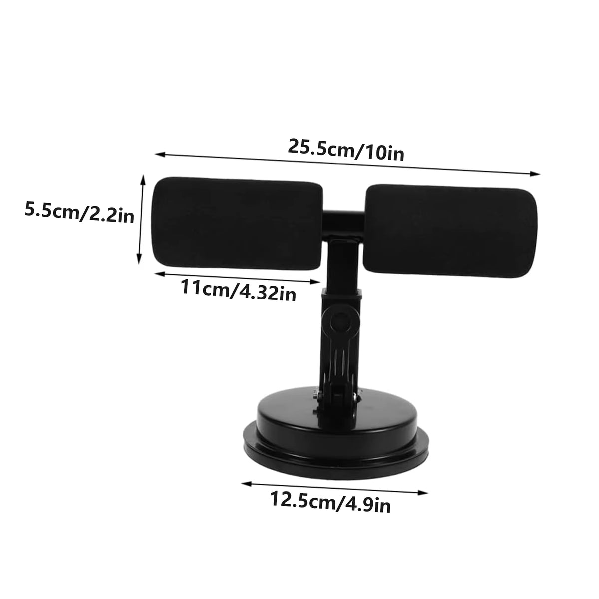 Suction Cup Sit-Up Assist Device, Abdominal Workout Trainer for Home Gym, Portable Abs Exercise Equipment with Non-Slip Base, Pe