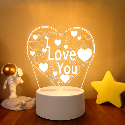 3D LED Lamp Creative 3D LED Night Lights Novelty Illusion Night Lamp 3D Illusion Table Lamp for Home Decorative Light