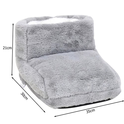 Electric Heater Foot Warmer USB Charging Fleece Soft Warm Foot Cover Washable Winter Feet Heating Pads for Home Bedroom Sleeping